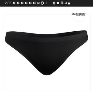 NWOT  ICEBREAKER  SIREN MERINO WOOL BLEND  THONGS